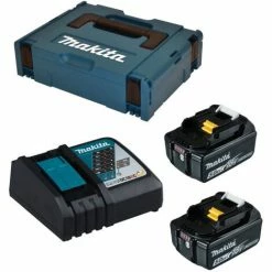 Makita 197624-2 Power Source Kit Im MAKPAC Gr. 1 2x Akkus Und 1x Ladegerät 5Ah