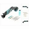 Makita DJR 183 Z Akku Reciprosäge Säbelsäge 18 V + Sägeblattsortiment 6 Tlg. - Ohne Akku, Ohne Ladegerät