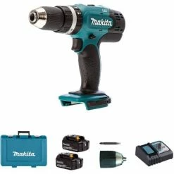 Makita Akku-Schlagbohrschrauber Im Koffer DHP453RFE Bohrmaschine Bohrschrauber