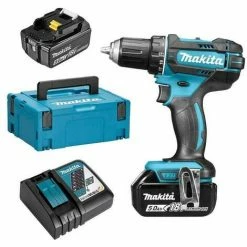 Makita - Perceuse Visseuse à Batterie 18 V Li-Ion 5 Ah Ø13 Mm - DDF482RTJ