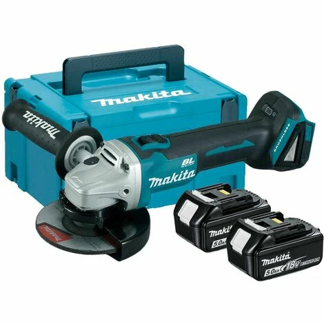 Makita DGA506RTJ Akku-Winkelschleifer 125 Mm 18 Volt 5.0 Ah Li-ion