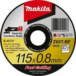 MAKITA TRENNSCHEIBE, METALL, 115 X 0,8 MM, B-45727
