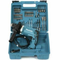 Makita Schlagbohrmaschine HP1631KX3 - Inklusive 74-tlg. Zubehörset - -