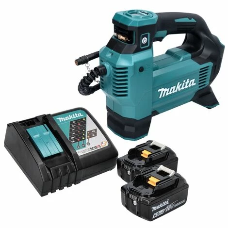 Makita DMP 181 RG Akku Kompressor 18 V 11,1 Bar + 2x Akku 6,0 Ah + Ladegerät – Bild 4