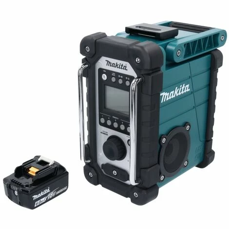 Makita DMR 107 G1 Akku Baustellen Radio 7,2 - 18 V + 1x Akku 6,0 Ah - Ohne Ladegerät – Bild 4