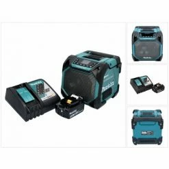 Makita DMR 203 RT1 Bluetooth Lautsprecher 12 V 18 V IP64 + 1x Akku 5,0 Ah + Ladegerät