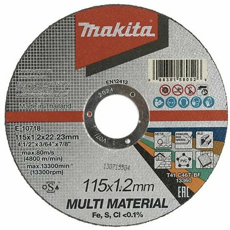 Universal-Trennscheibe 115x22,23x1,2mm Makita E-10718