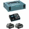 Power Set MAKITA XGT® (2 X 2,5 Ah + DC40RA + MAKPAC 1)