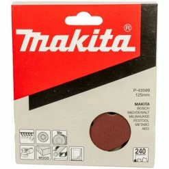 Makita Schleifpapier Ø 125 Mm, Körnung Wählbar: P40 - P400, 10 Stück (Geeignet Für Farb-, Holz- & Metalloberflächen)