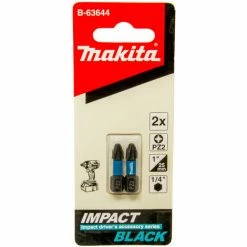 Makita Impact Black Bit 1/4", Wählbar PH | PZ | TX, Länge 25 / 50 Mm, Optimiert Für Schlagschrauber