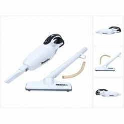 Makita DCL 181 FZW Akku Staubsauger 18 V Weiß + Absaugschlauch - Ohne Akku, Ohne Ladegerät