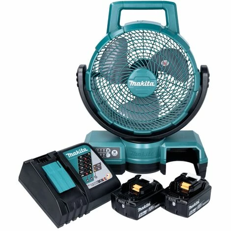 Makita DCF 203 RT Akku Lüfter Ventilator 14,4 V - 18 V + 2x Akku 5,0 Ah + Ladegerät – Bild 3