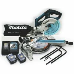 Makita Akku Kappsäge Und Gehrungssäge 18V DLS713RTE Motorbremse Säge Ladegerät