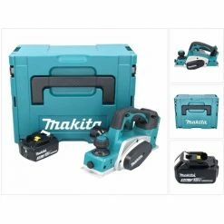 Makita DKP 180 T1J Akku Hobel 18 V 82 Mm + 1x Akku 5,0 Ah + Makpac - Ohne Ladegerät